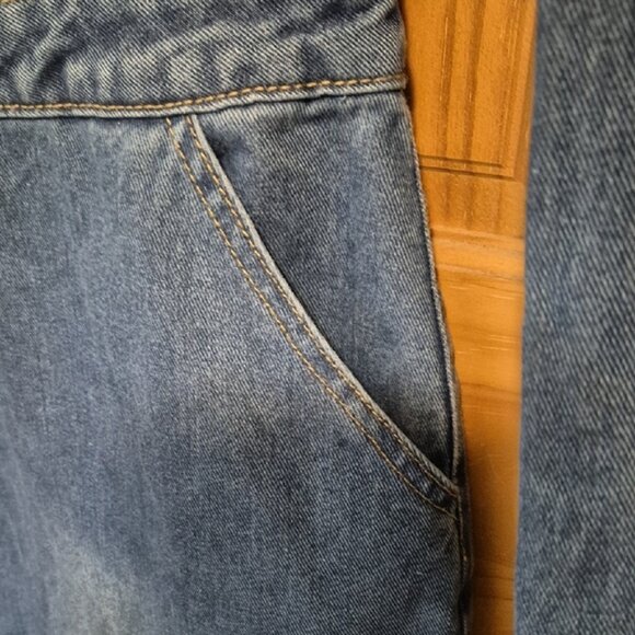 Denim Long Sleeve Button-Up Dress - Picture 5 of 9